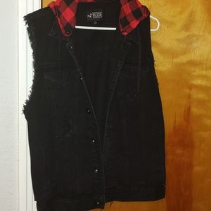 Rude Hooded Vest. Large